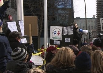 Manifestations contre le Projet de Loi 14