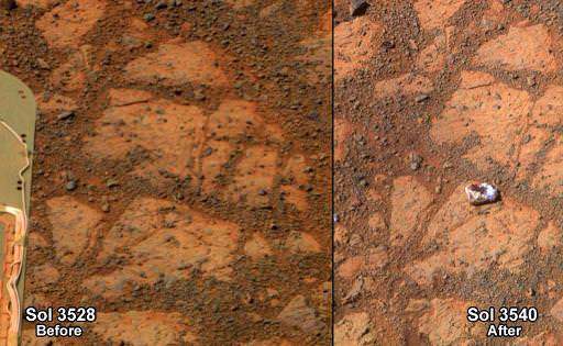 L’apparition mystérieuse d’un caillou sur Mars suscite la curiosité des scientifiques