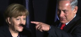 Une photo d'Angela Merkel avec la moustache d'Adolph Hitler crée le buzz