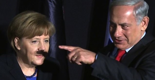 Une photo d’Angela Merkel avec la moustache d’Adolph Hitler crée le buzz