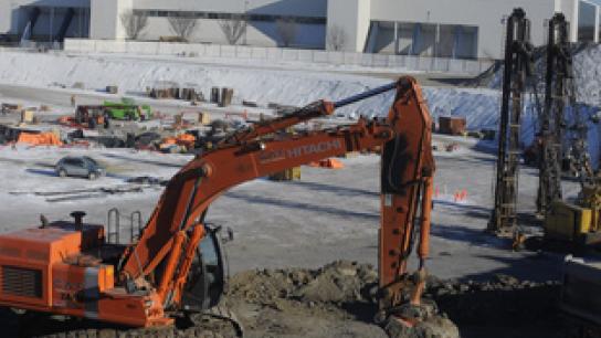 Amphithéâtre de Québec : Régis Labeaume invite les médias à une visite de chantier