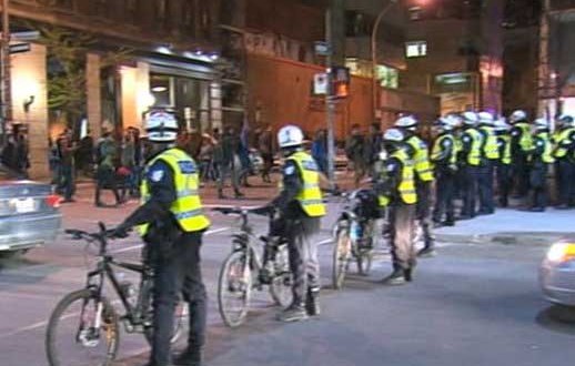 La manifestation des étudiants à Montréal a connu des affrontements et l'arrestation de plusieurs personnes