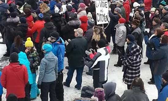 Les citoyens de Lac-Mégantic manifestent leur mécontentement