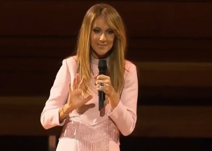 Céline Dion parle de la santé de René Angélil lors d'un spectacle à la Maison symphonique de Montréal