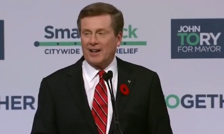 John Tory est le nouveau maire de Toronto