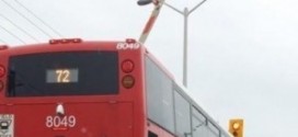 Ottawa : Un accident évité de peu entre un autobus d'OC Transpo et un train de Via Rail
