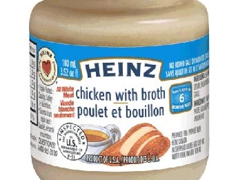 Des petits pots pour enfants de marque Heinz rappelés