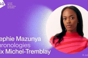 Stephie Mazunya décroche le prix Michel-Tremblay pour sa pièce « Chronologies »