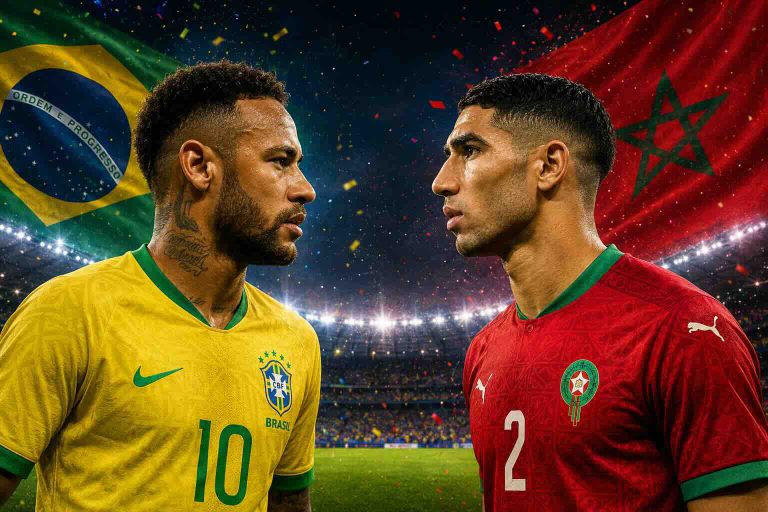Brésil–Maroc en direct : chaîne TV, compos probables, horaire, les infos avant le choc