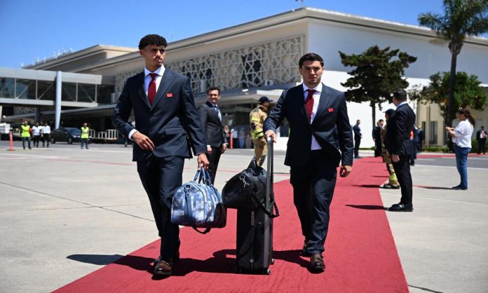 Les Lions de l’Atlas arrivent aux États-Unis pour le Mondial 2026 Les Lions de l’Atlas arrivent aux États-Unis pour le Mondial 2026