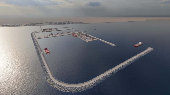 Port Dakhla Atlantique les travaux dépassent 62 % Port Dakhla Atlantique : les travaux dépassent 62 %